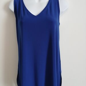 Sympli Deep Blue V-Neck Tank Top